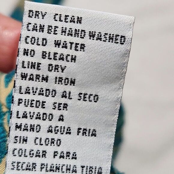 Sag Harbor Maxi Skirt Size XL Blue Floral Front Buttons Elastic Waist - Picture 8 of 11